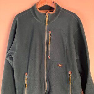 REI Trailsmith Fleece Jacket - Men's Medium Fjord Green